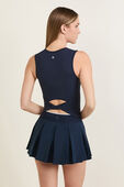 תמונת דוגמן אחורית של All It Takes Back-Twist Ribbed Tank Top