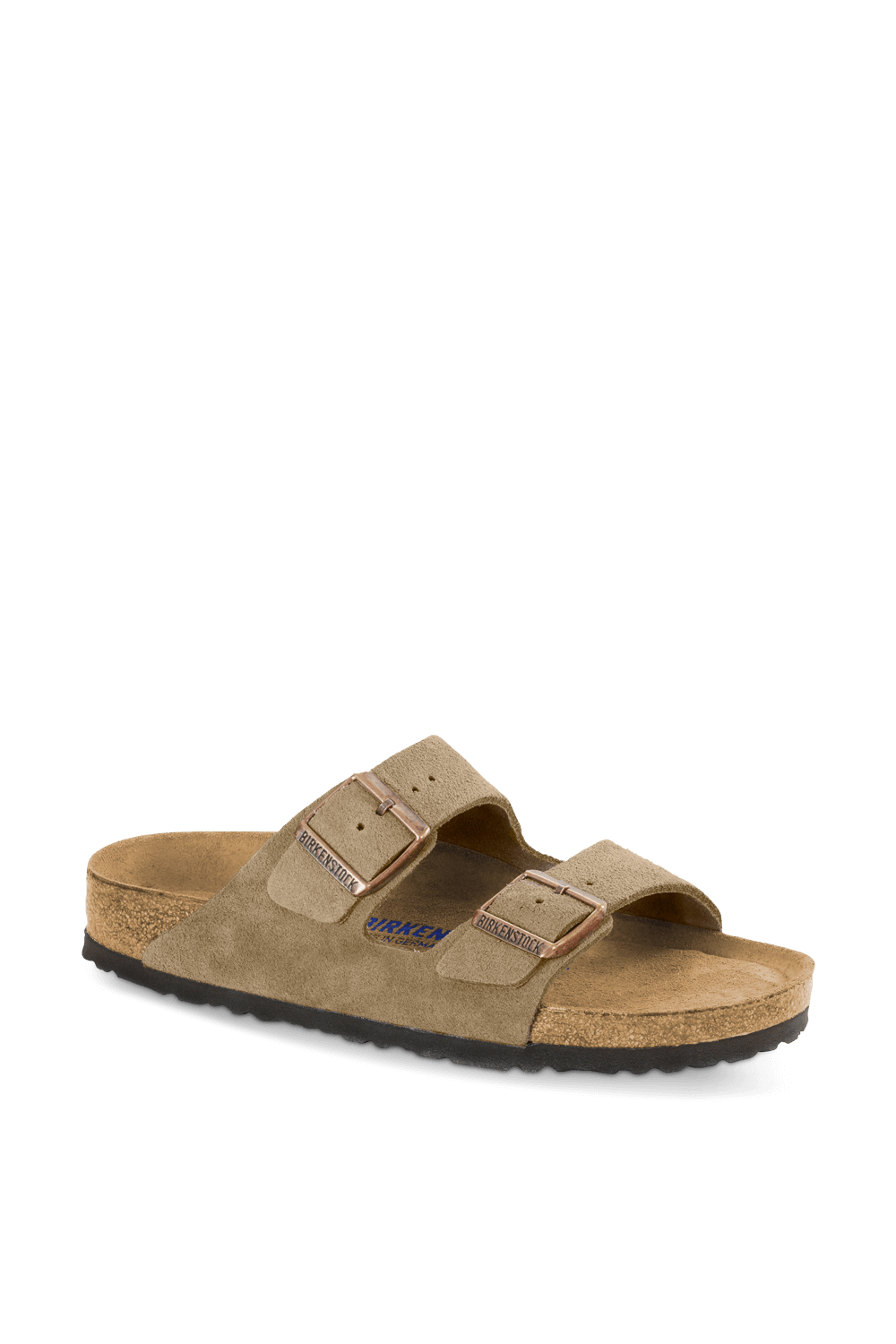 תמונת תקריב של כפכפי אריזונה זמש BIRKENSTOCK