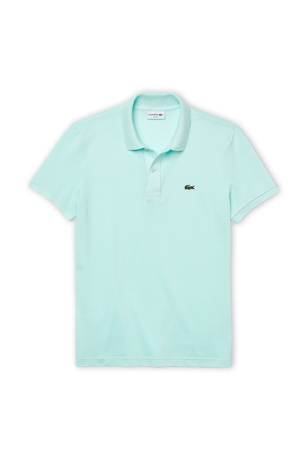 תמונה קידמית של Slim Fit Polo Shirt in Turquoise