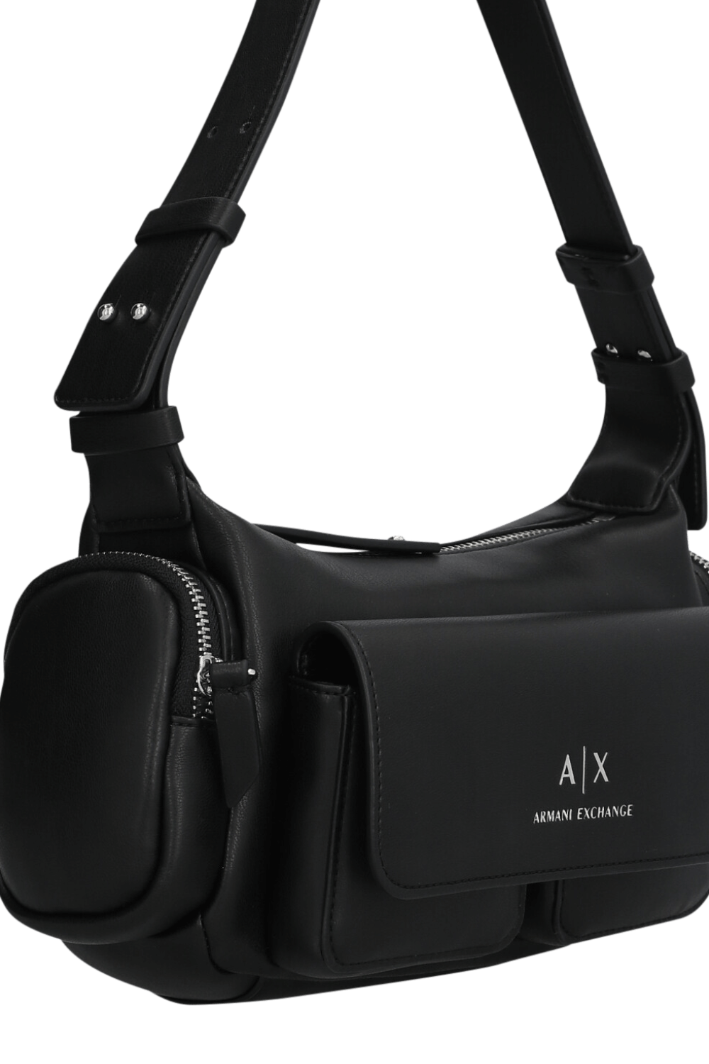 תמונת תקריב של תיק כתף ARMANI EXCHANGE