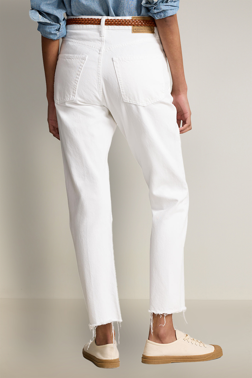 תמונת דוגמן אחורית של מכנסי ג'ינס בגזרה ישרה POLO RALPH LAUREN