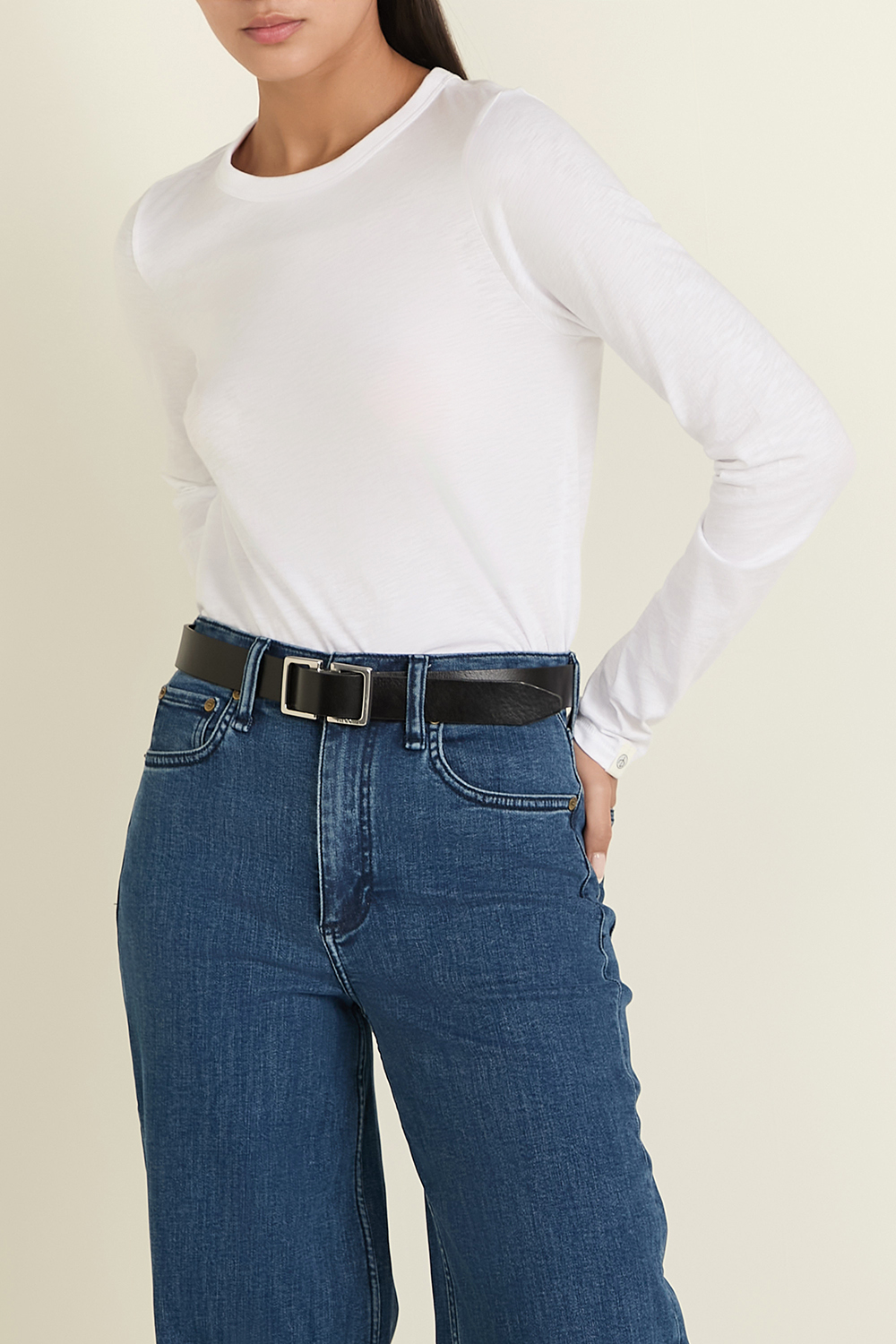 תמונת דוגמן קידמית של חולצת טי סלים פיט RAG & BONE