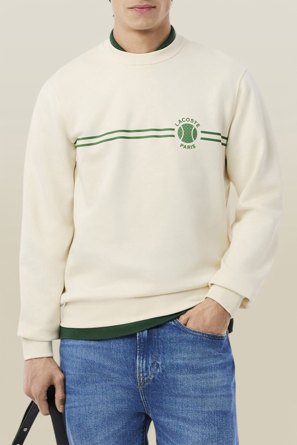 תמונת דוגמן קידמית של סווטשירט LACOSTE