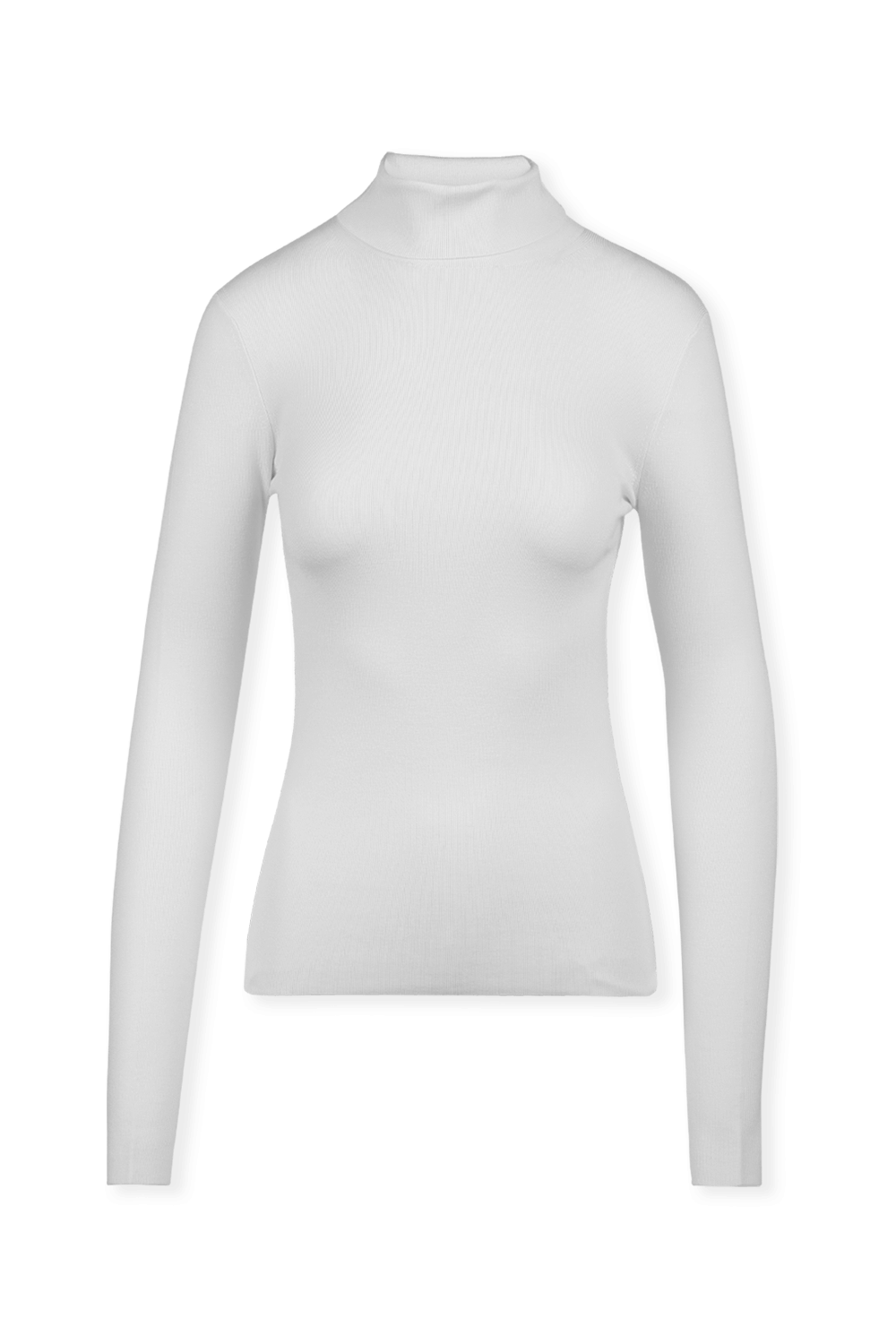 תמונה קידמית של Joseph Roll Neck Silk Stretch in Ivory