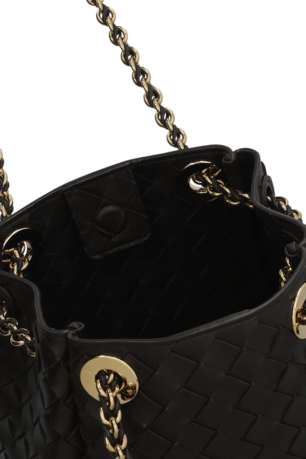 תמונת פנים של תיק פארשוט סמול BOTTEGA VENETA