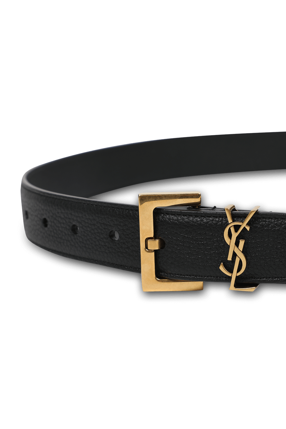 תמונת פנים של חגורת עור SAINT LAURENT