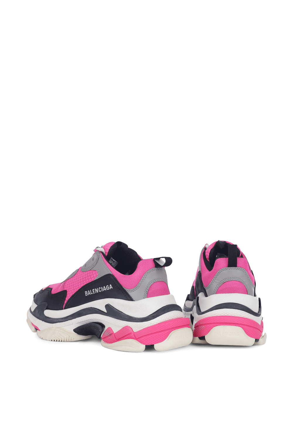 תמונת פנים של Balenciaga Pink Triple S Shoes BALENCIAGA