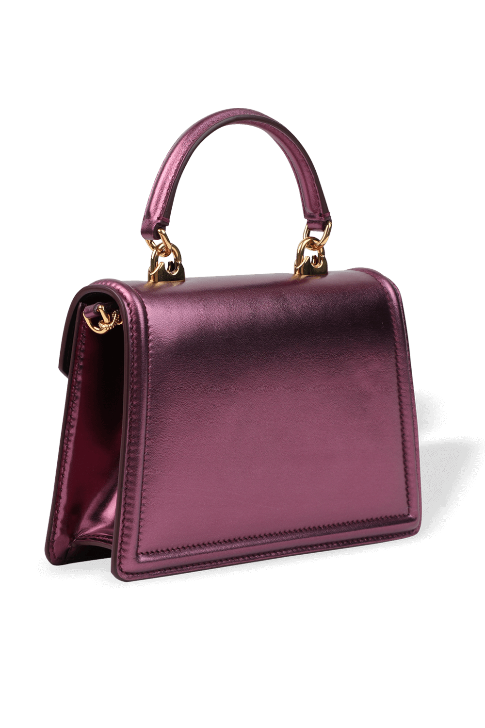 תמונה אחורית של Devotion Small Bag in Dark Pink DOLCE & GABBANA