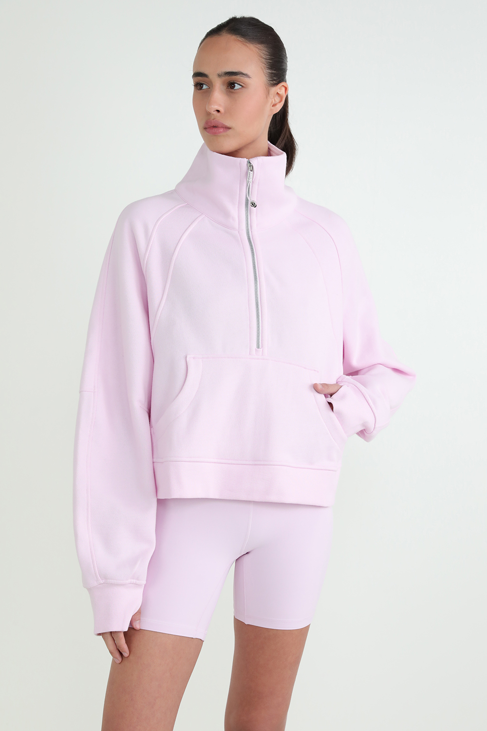 תמונת דוגמן קידמית של Scuba Oversized Funnel Neck