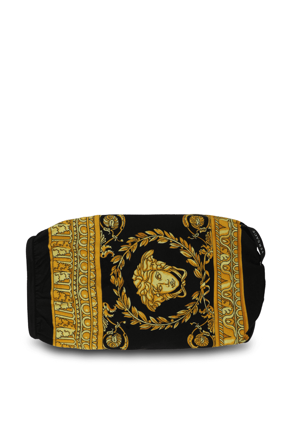 תמונה קידמית של חולצה לכלב בפרינט לוגומאני VERSACE