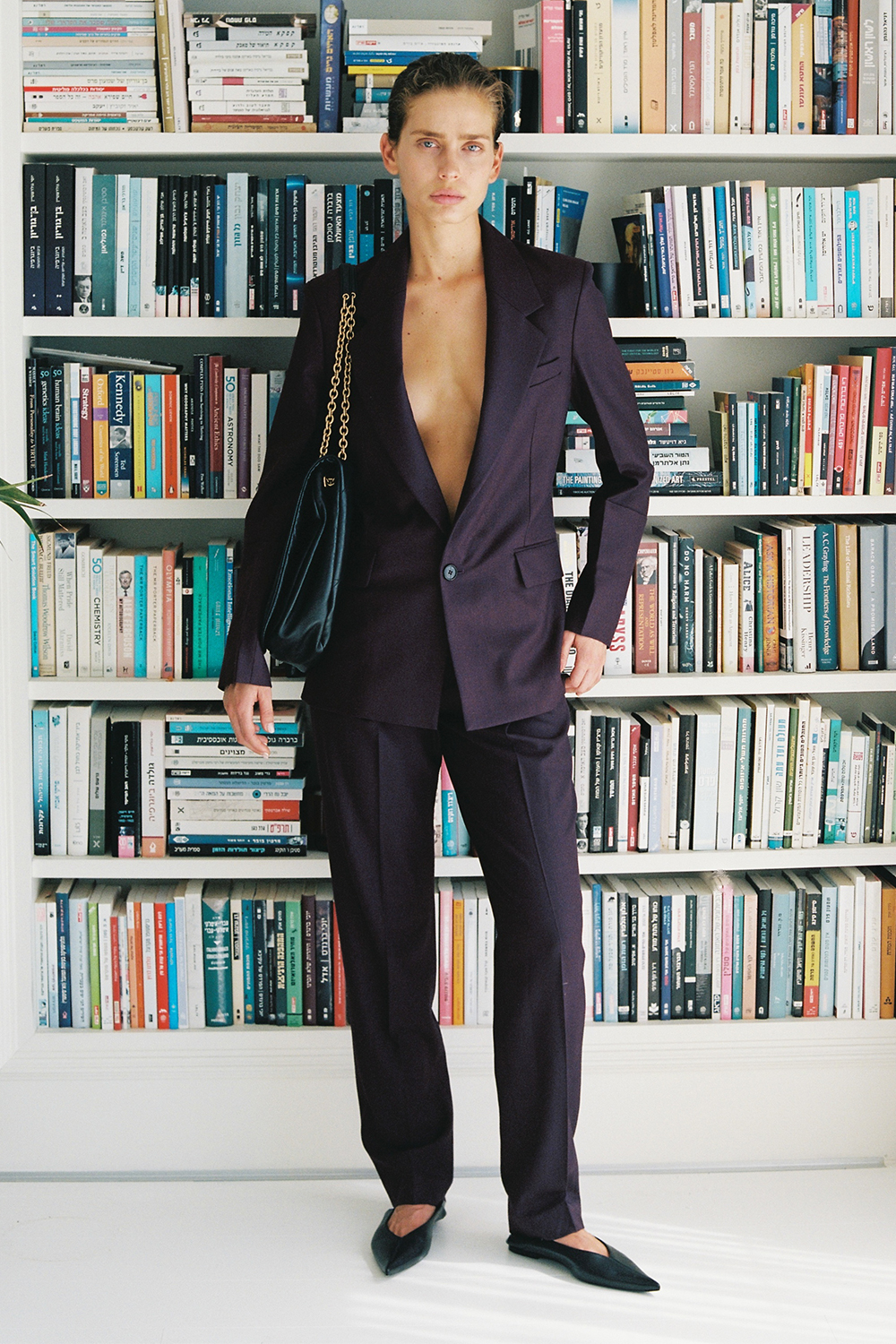 תמונת אווירה של נעלי בלרינה SAINT LAURENT
