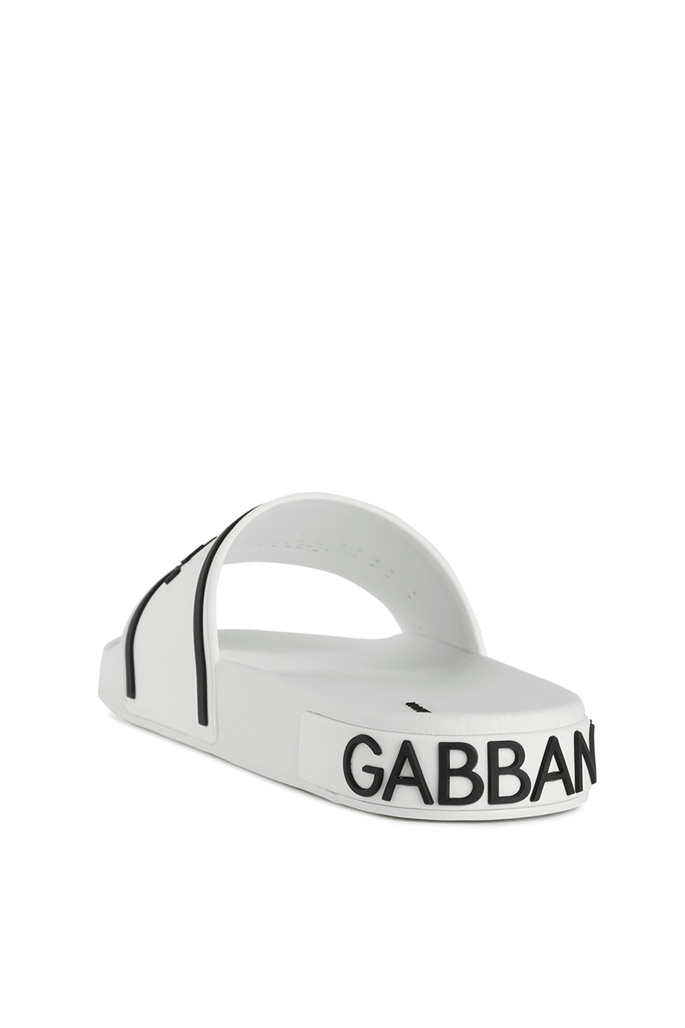 תמונה אחורית של Crown Logo Slides in White and Black