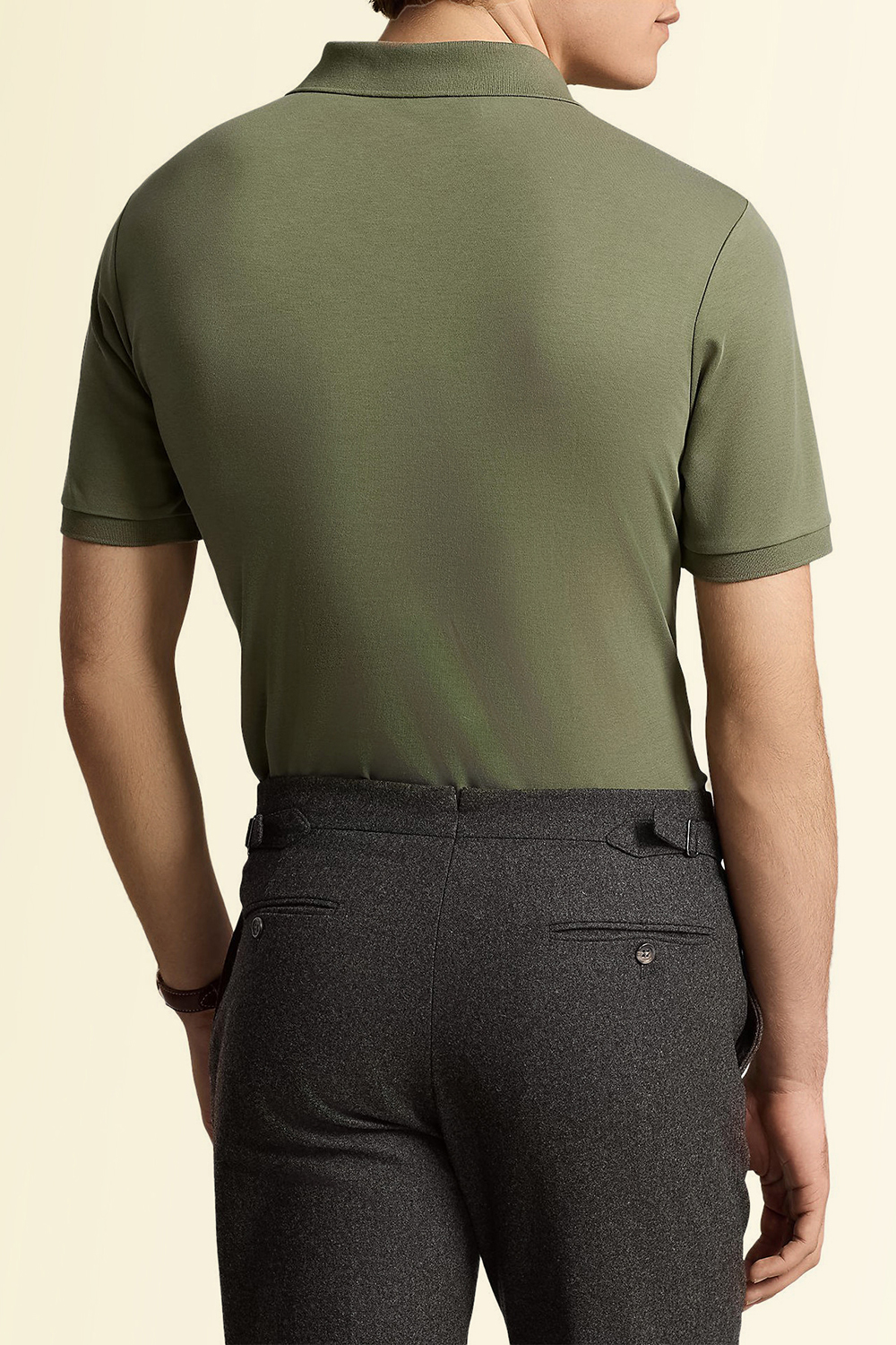 תמונת דוגמן אחורית של חולצת פולו קצרה POLO RALPH LAUREN