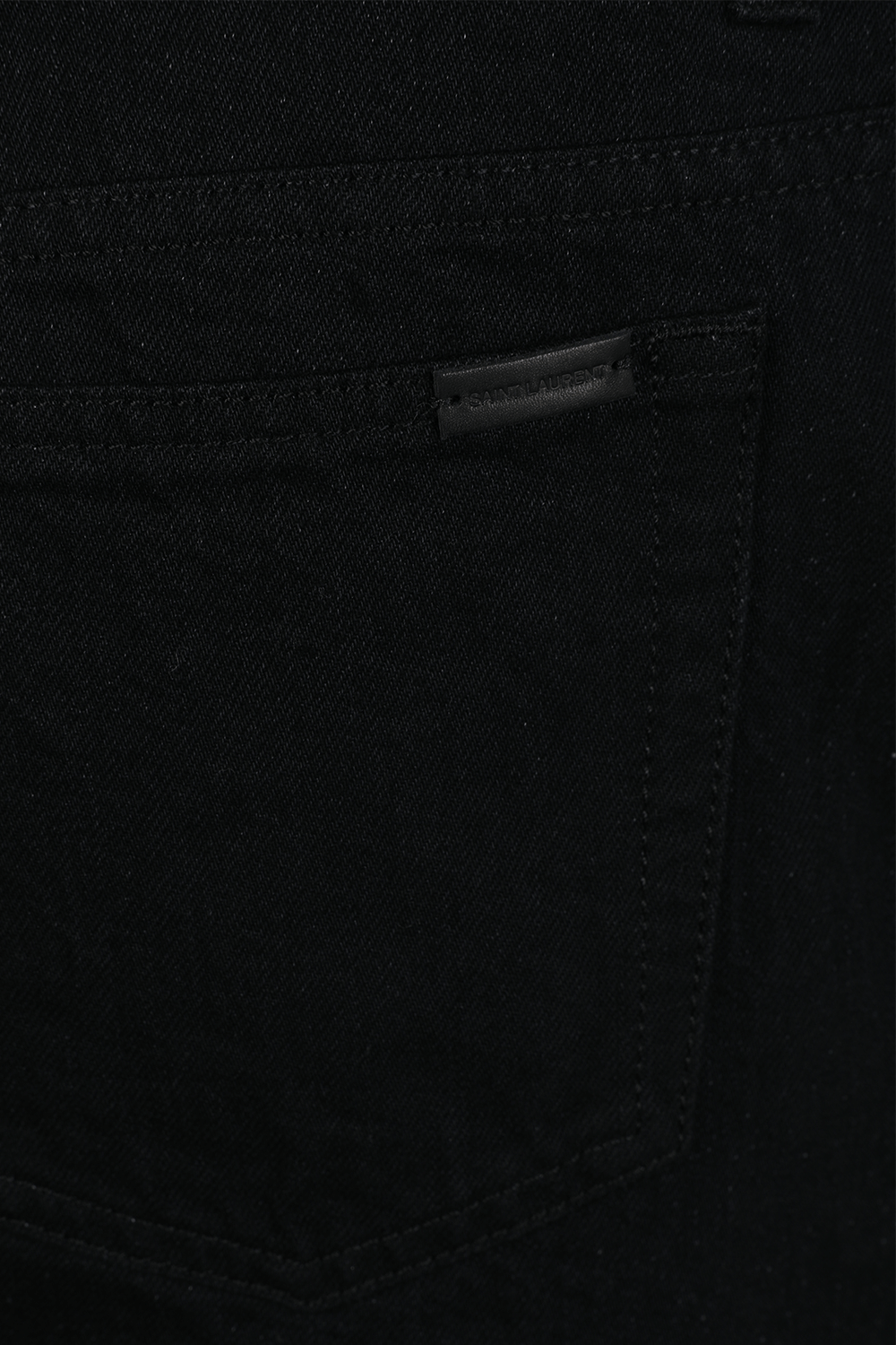 תמונה אחורית של מכנסי ג'ינס קלייד רחבים SAINT LAURENT