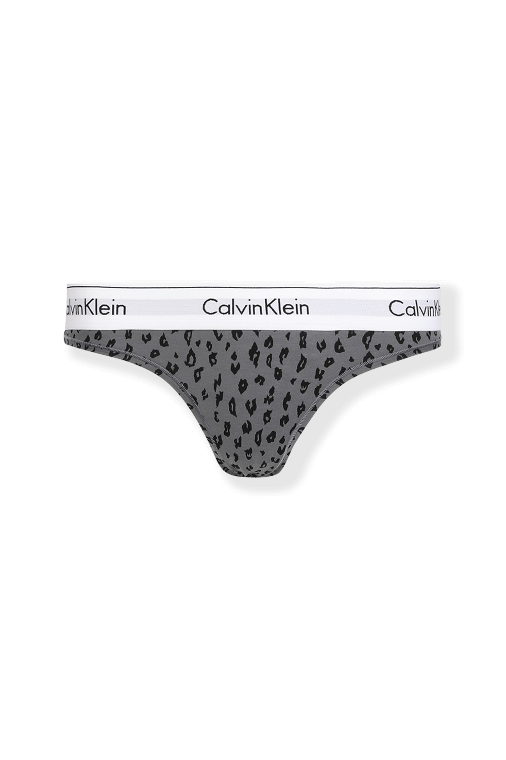 תמונה קידמית של Cheetah Savannah Thong in Grey