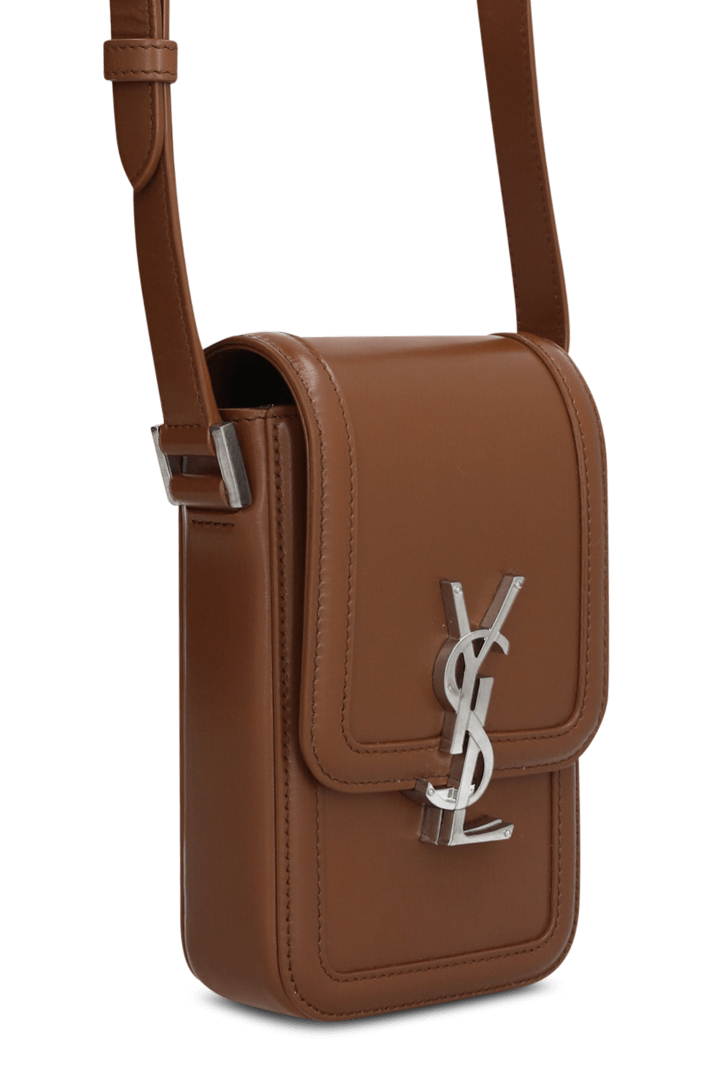 תמונת תקריב של תיק נשיאה לטלפון SAINT LAURENT