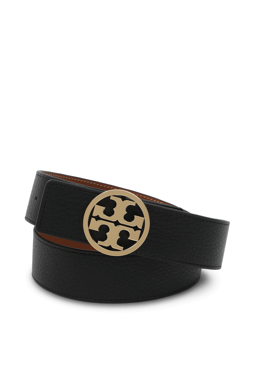 תמונה קידמית של חגורת עור מילר דו צדדית TORY BURCH