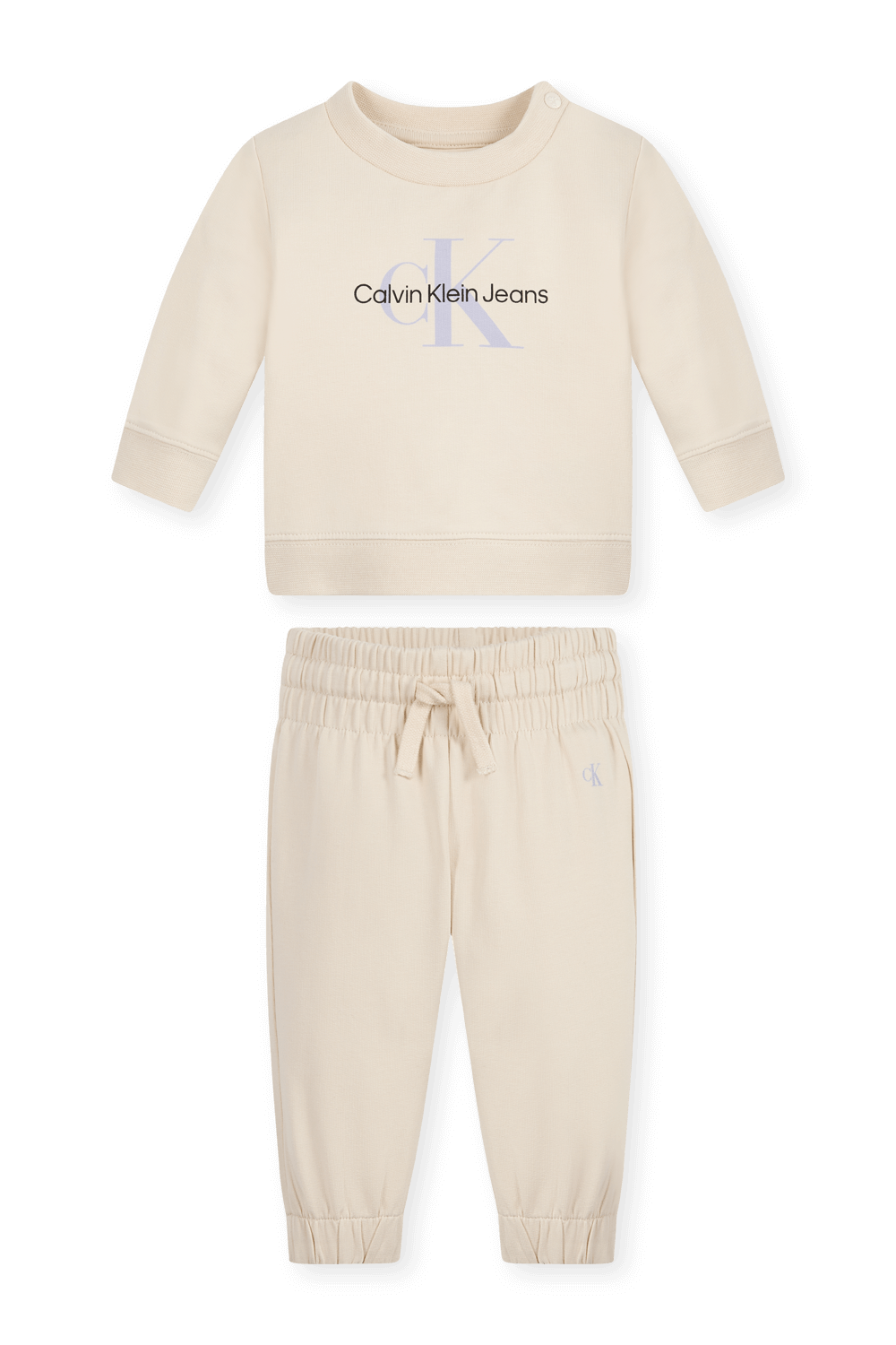 תמונה קידמית של סט סווטשירט ומכנסיים CALVIN KLEIN