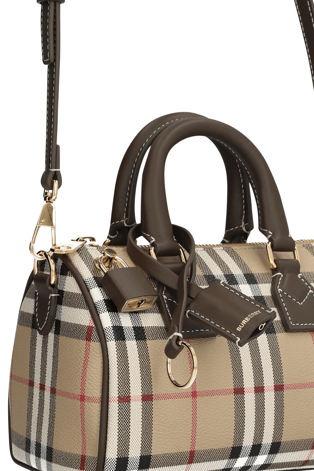 תמונת תקריב של תיק באולינג מיני BURBERRY