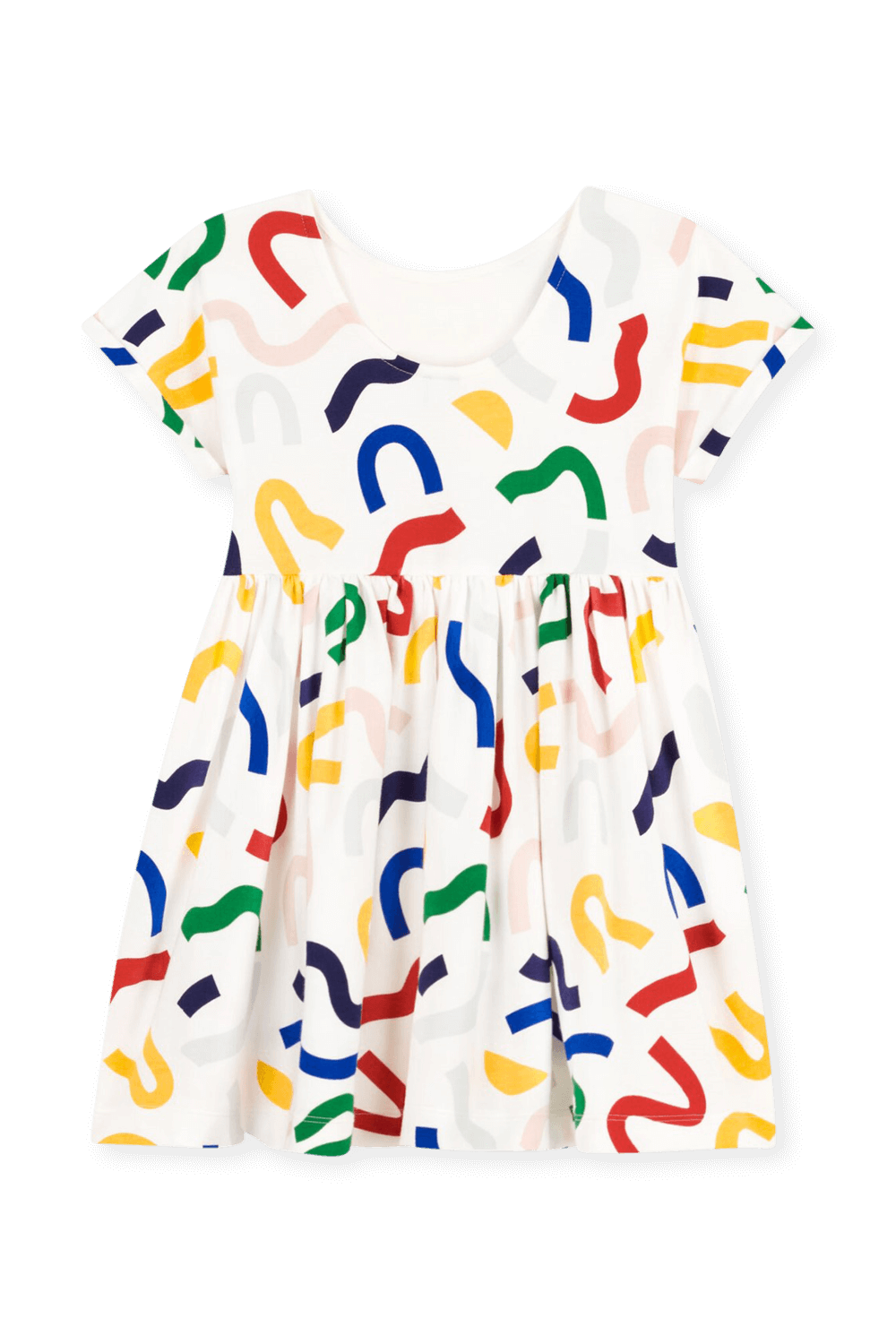 תמונה אחורית של שמלה קצרה - גילאי 3-5 שנים PETIT BATEAU