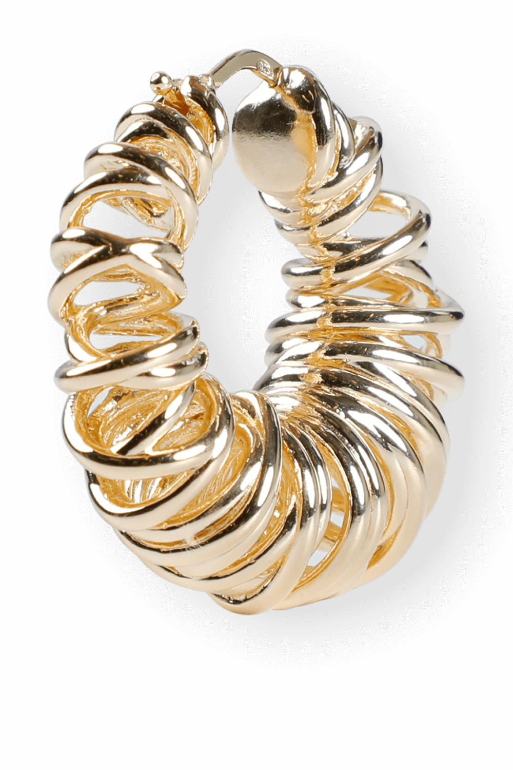תמונת תקריב של Orecchini Earing in Plated Gold