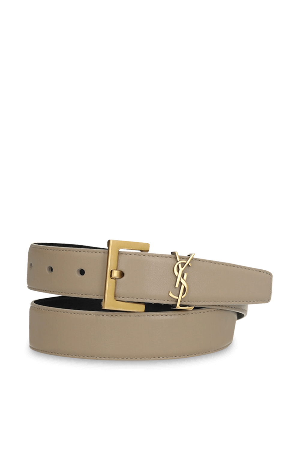 תמונה קידמית של חגורת עור SAINT LAURENT