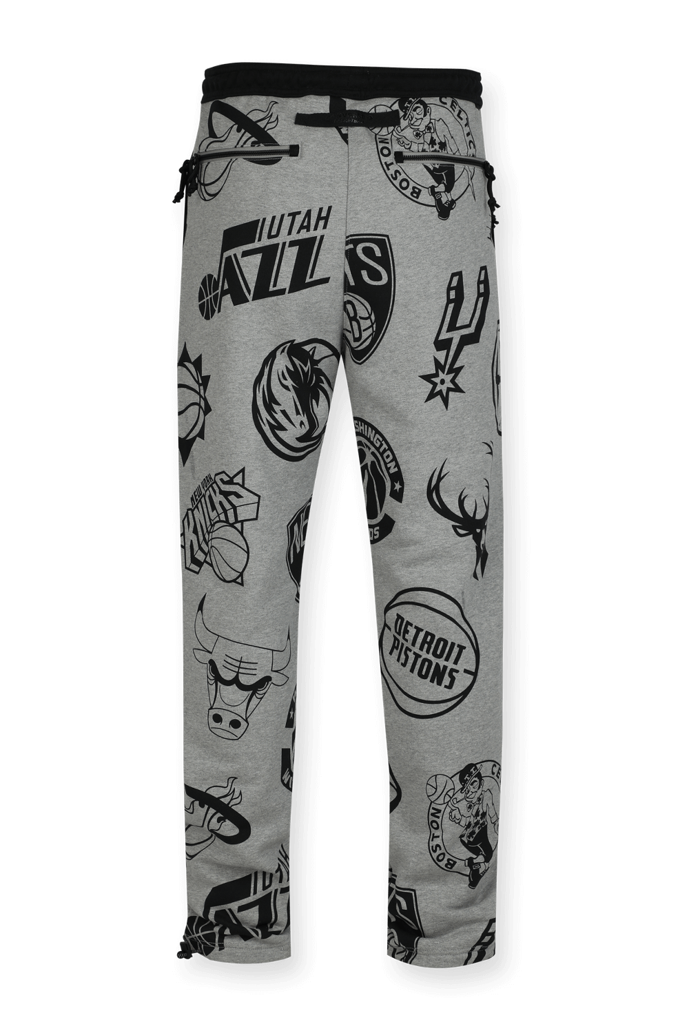 תמונה אחורית של Converse X Chinatown Market X NBA Sweatpants in Grey