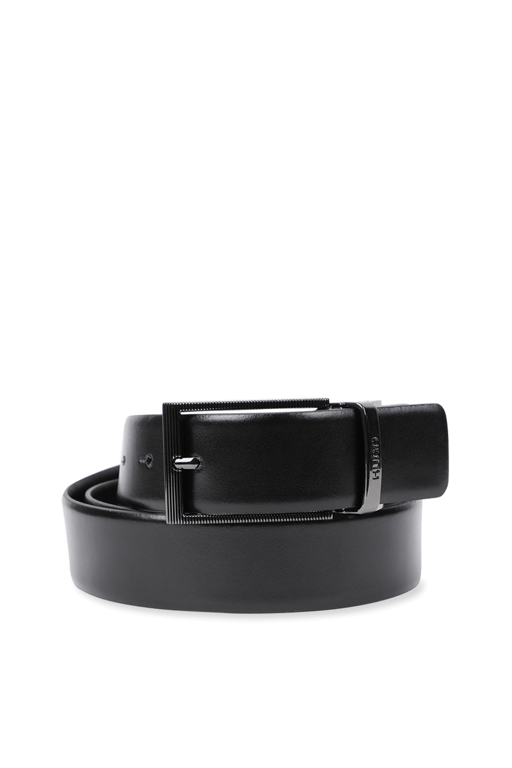 תמונה קידמית של Grad Leather Belt in Black