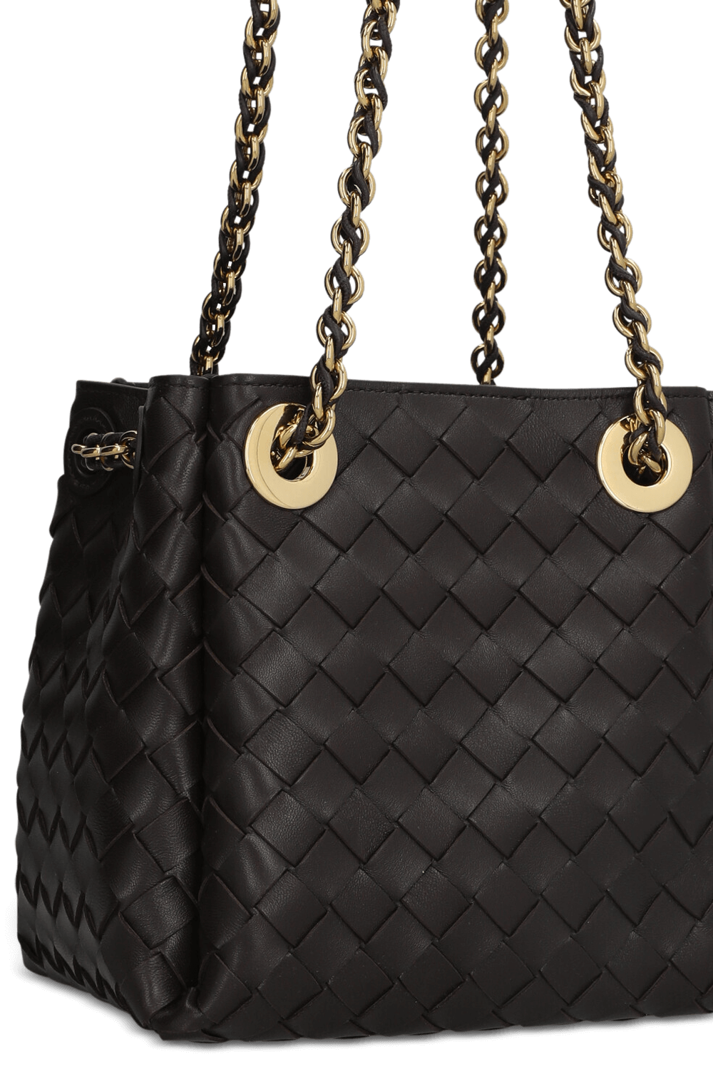 תמונת תקריב של תיק פארשוט סמול BOTTEGA VENETA