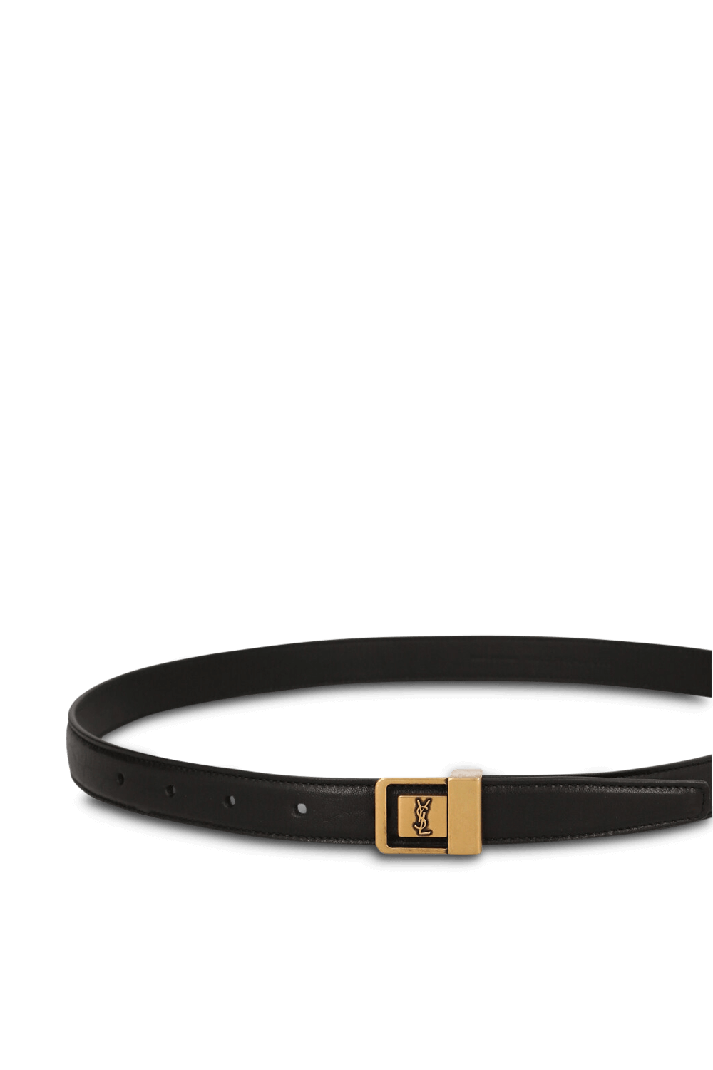 תמונת תקריב של חגורת סקיני SAINT LAURENT