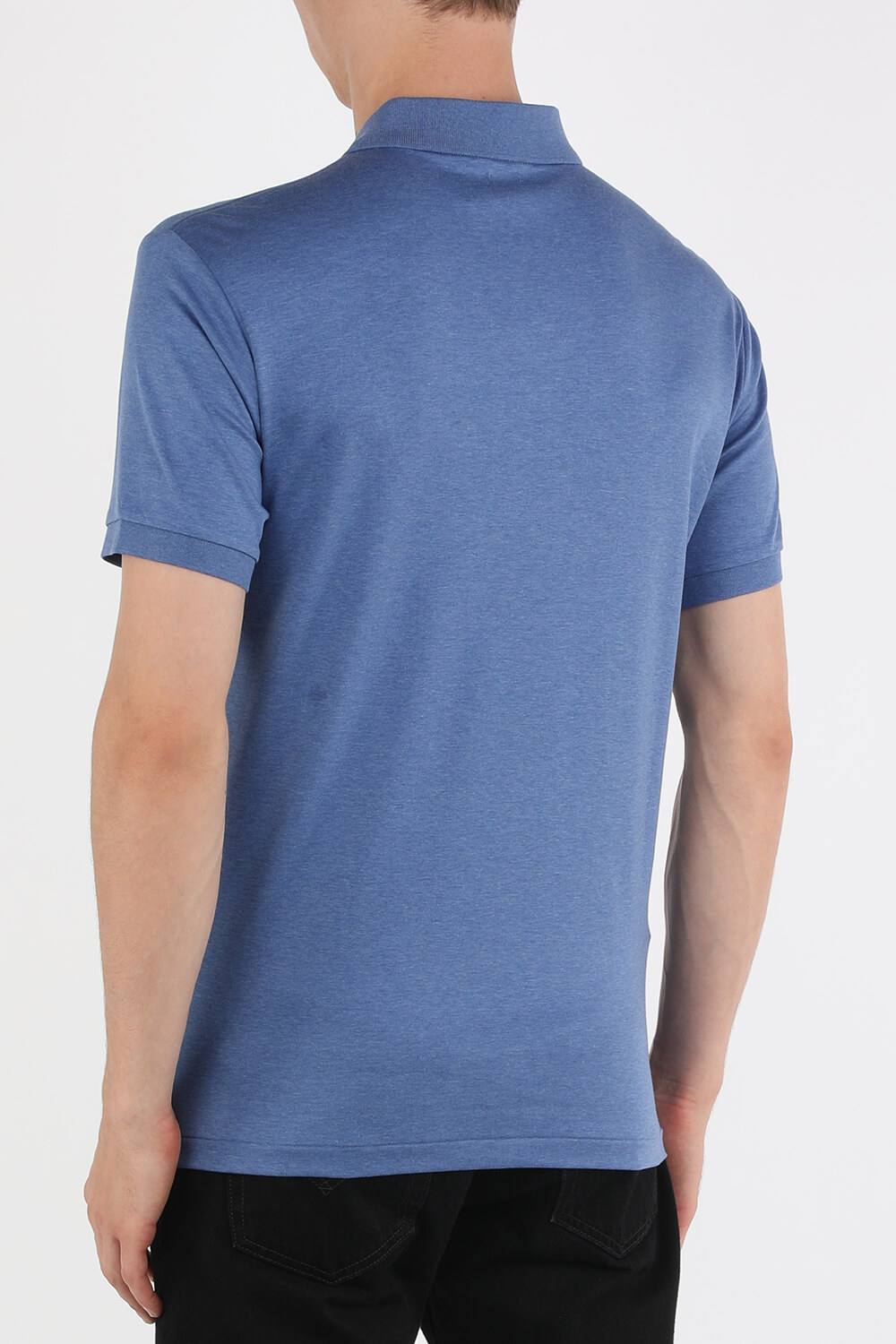 תמונת דוגמן אחורית של Logo Polo Shirt in Blue POLO RALPH LAUREN