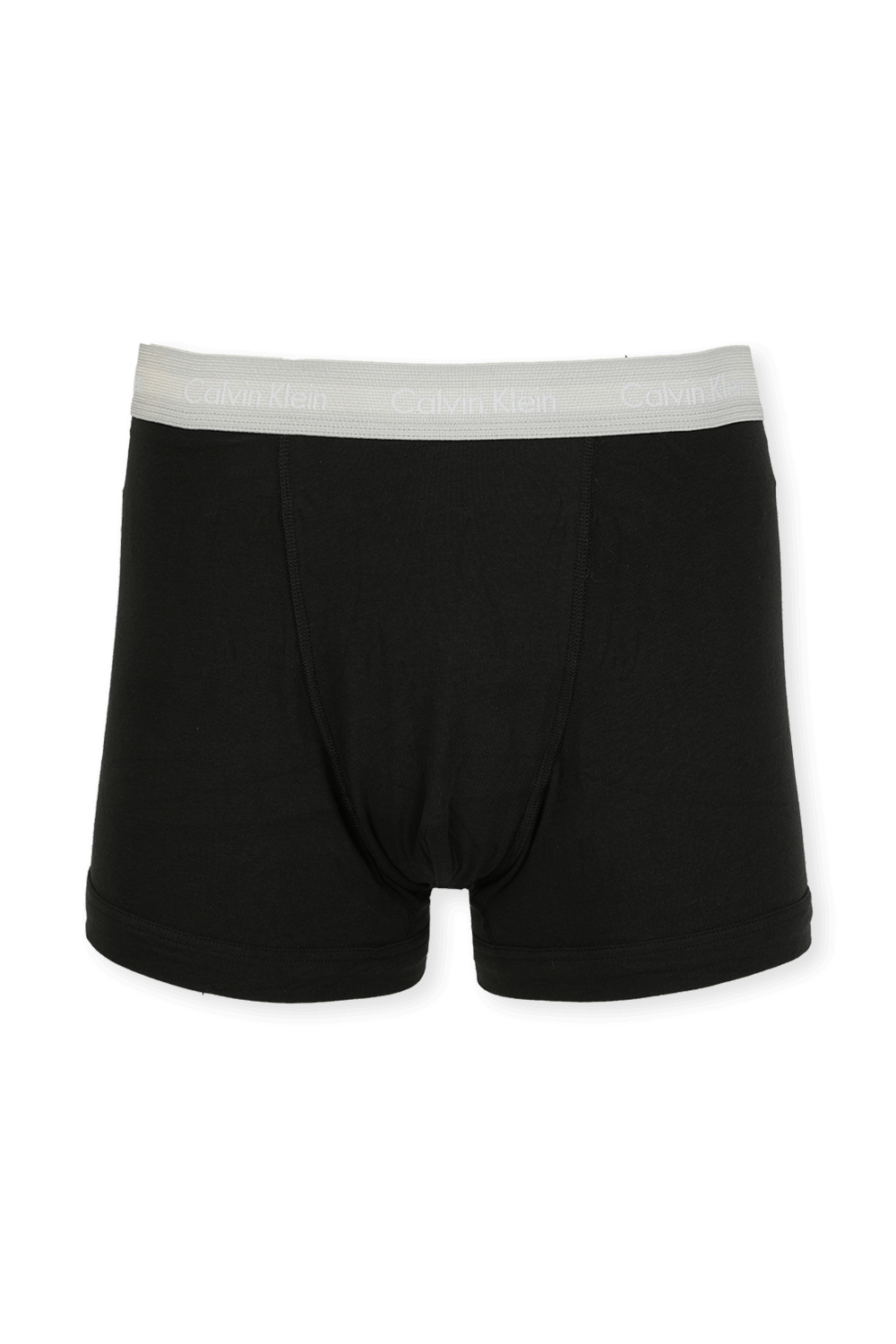 תמונה אחורית של 3pack Trunks With Logo Waistband in Black