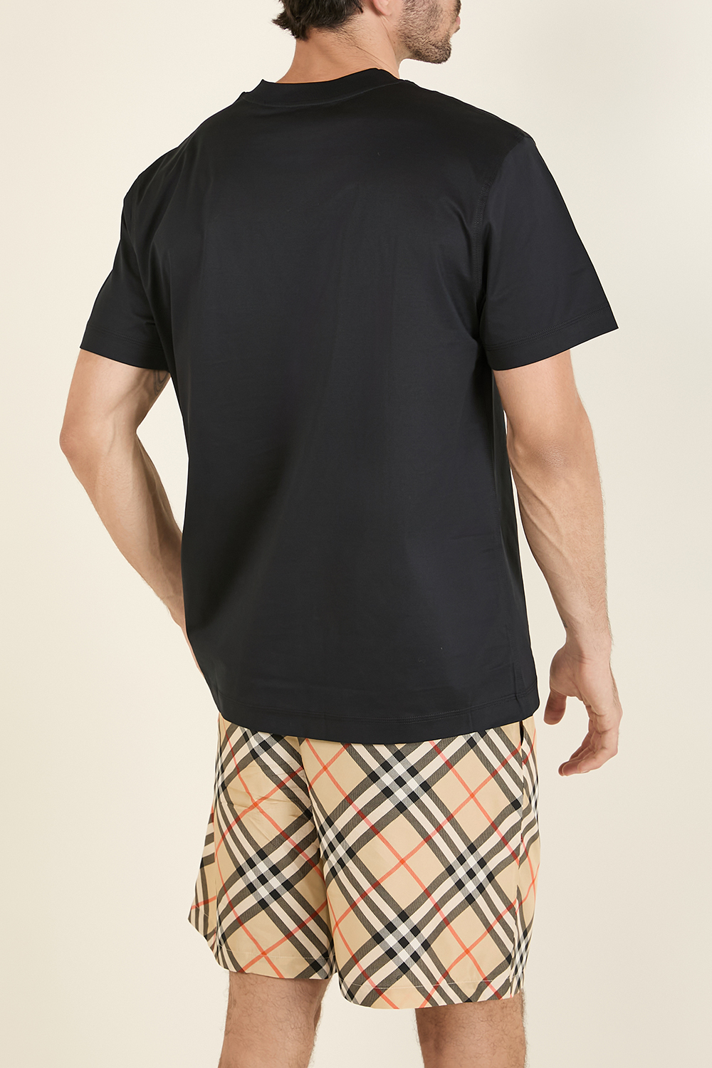 תמונת דוגמן אחורית של חולצת טי BURBERRY