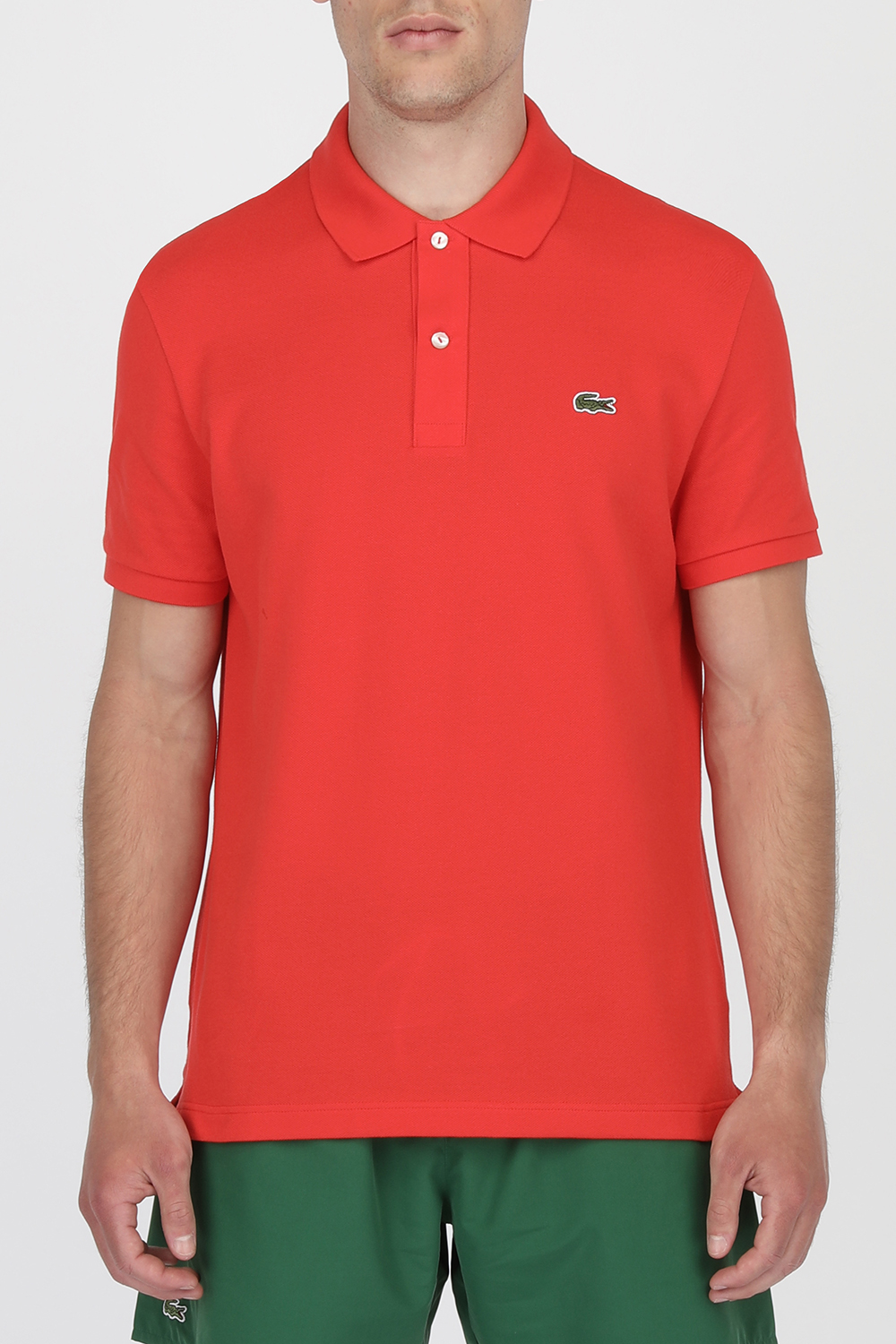 תמונת דוגמן קידמית של Slim Fit Polo Shirt in Red