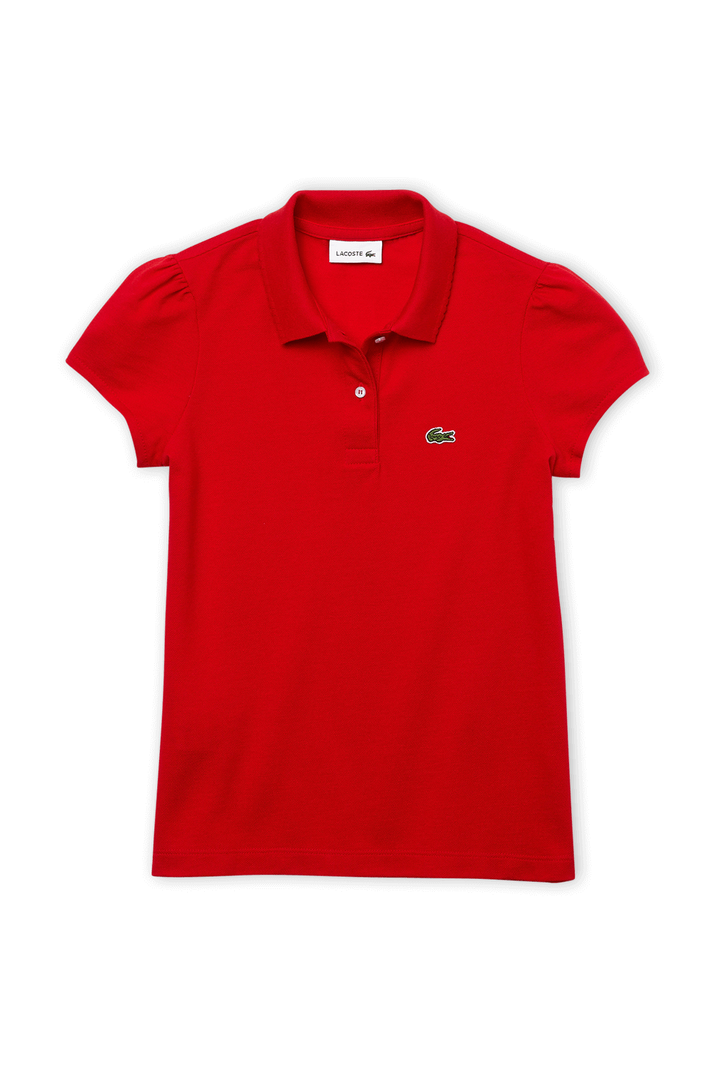 תמונה קידמית של חולצת פולו עם רקמה - גילאי 2-12 LACOSTE KIDS