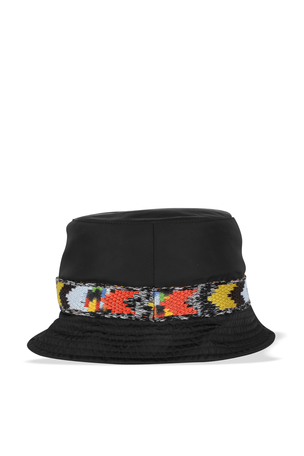 תמונה אחורית של Palm Angels X Missoni Bucket Hat With Logo in Black PALM ANGELS