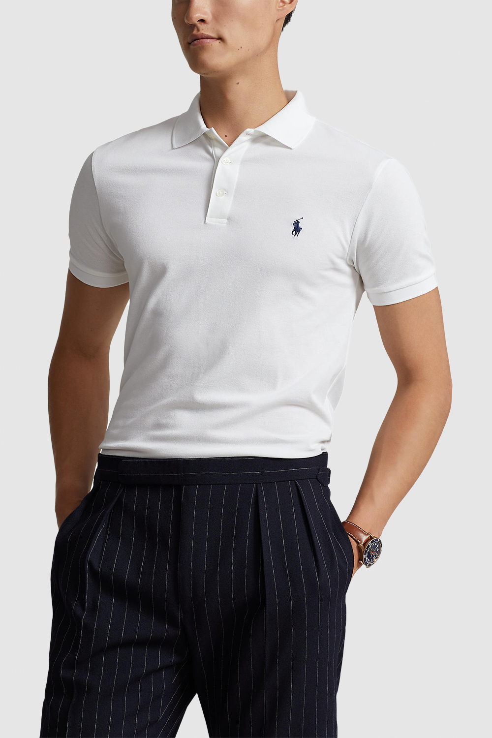 תמונת דוגמן קידמית של חולצת פולו קצרה POLO RALPH LAUREN