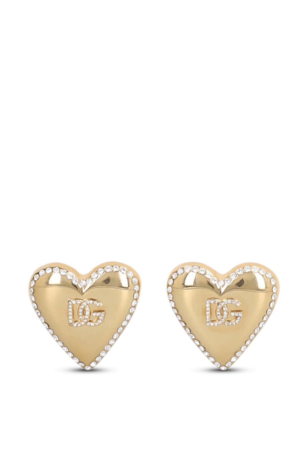 תמונה קידמית של עגילי לב קליפס DOLCE & GABBANA