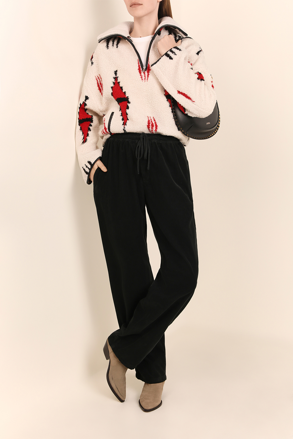 תמונת דוגמן קידמית של תיק כתף נאוקו ISABEL MARANT