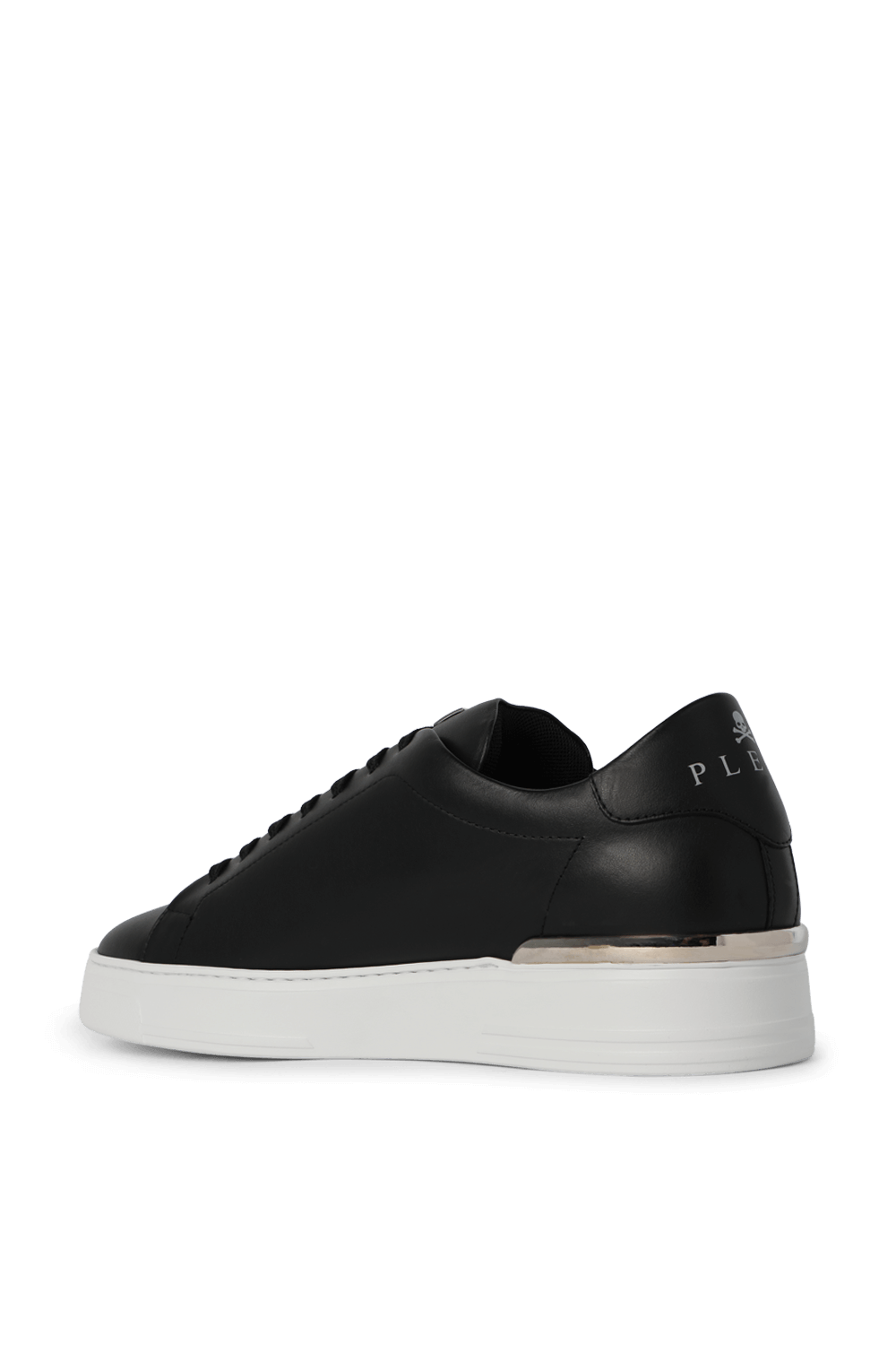 תמונה אחורית של סניקרס עור עם חיתוך מטאלי PHILIPP PLEIN