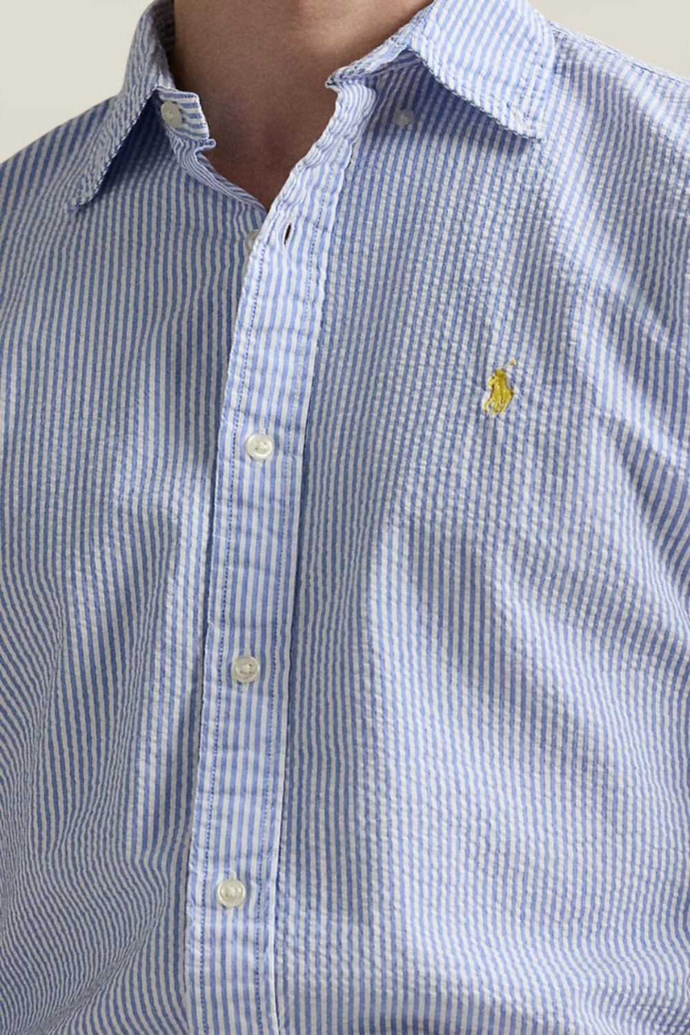 תמונת תקריב דוגמן של חולצת כפתורים POLO RALPH LAUREN