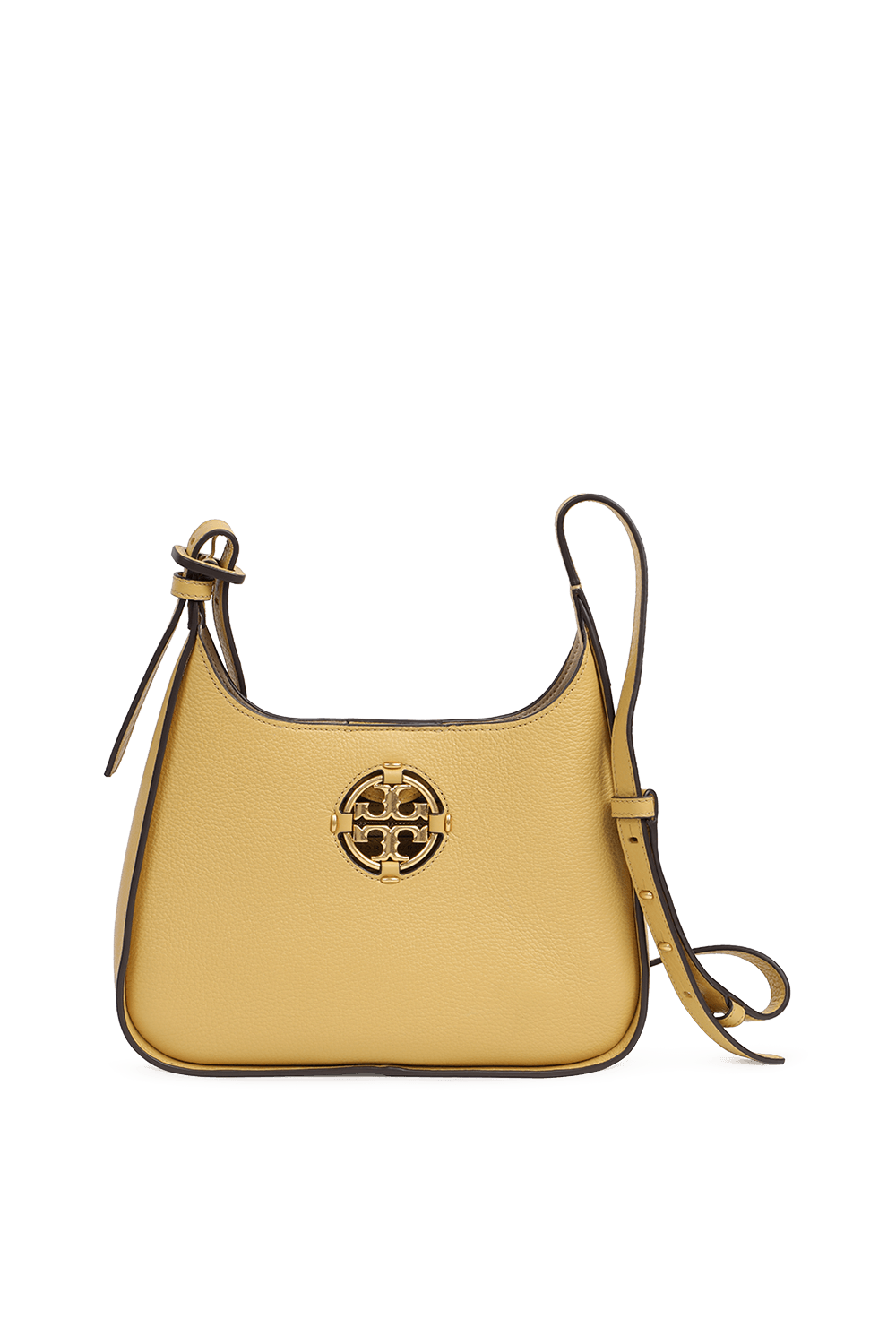 תמונה קידמית של תיק כתף מילר הובו בגוון דבש TORY BURCH