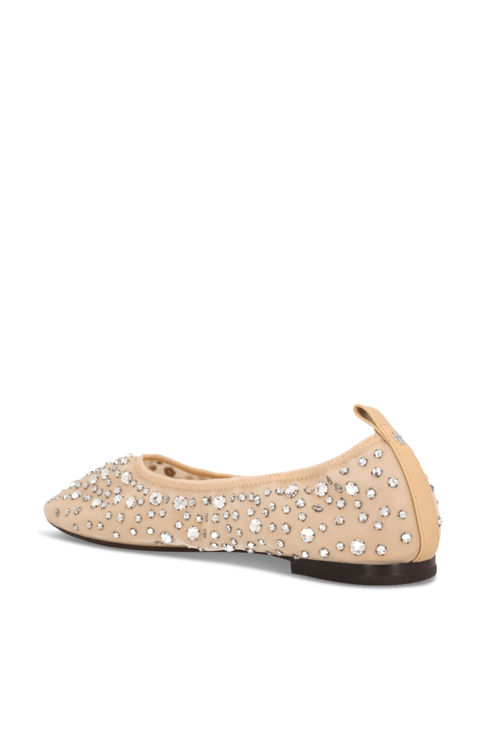 תמונה אחורית של נעלי בלרינה קריסטלים TORY BURCH