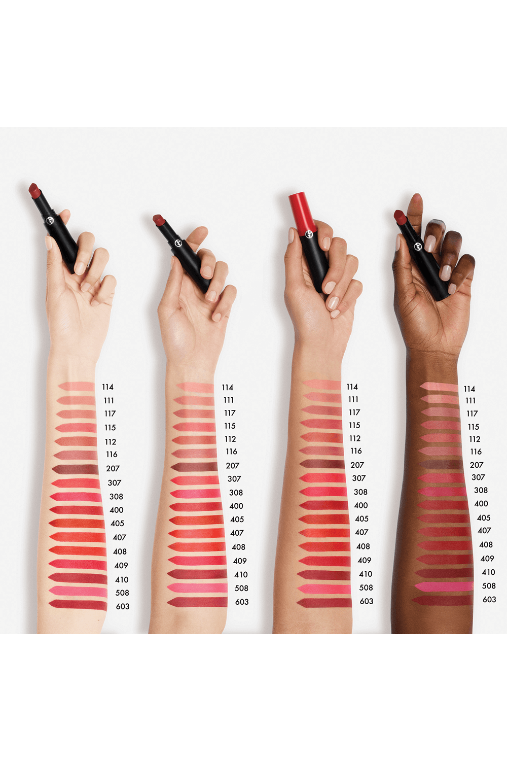 שפתון עמיד ליפ פאוור בגימור מאט 407 ARMANI BEAUTY