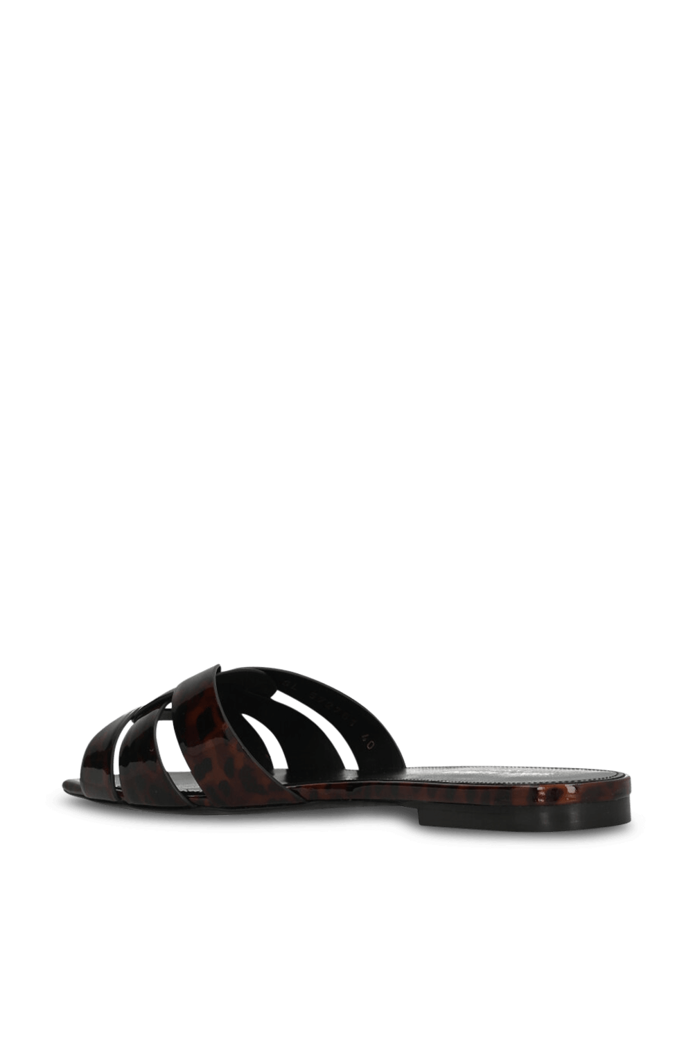 תמונה אחורית של סנדלי סליידס SAINT LAURENT