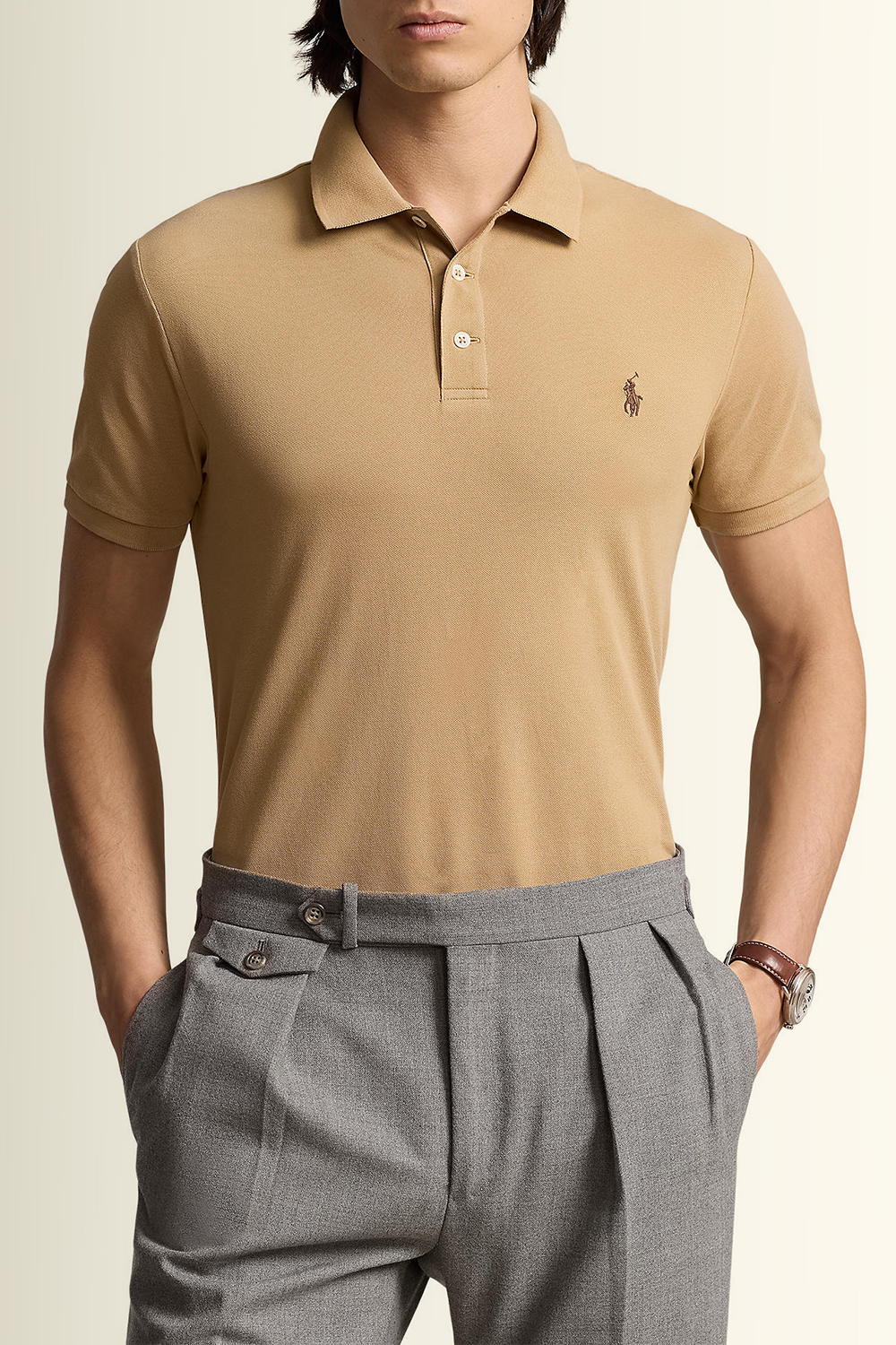 תמונת דוגמן קידמית של חולצת פולו קצרה POLO RALPH LAUREN
