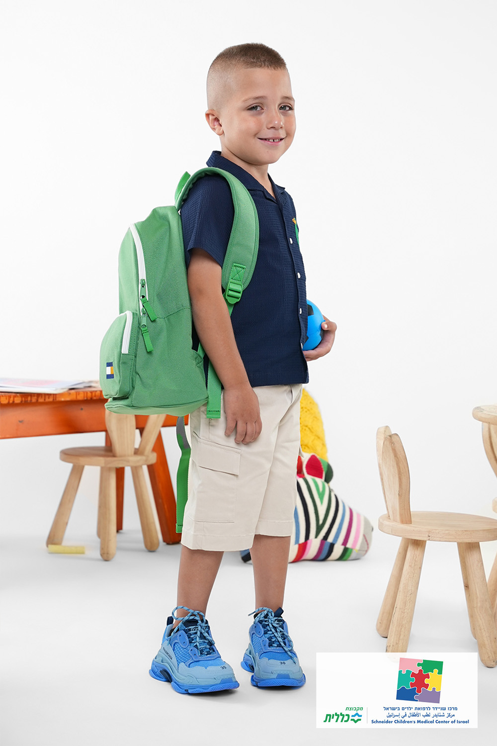 תמונת אווירה של תיק גב מפוליאסטר ממוחזר TOMMY HILFIGER KIDS
