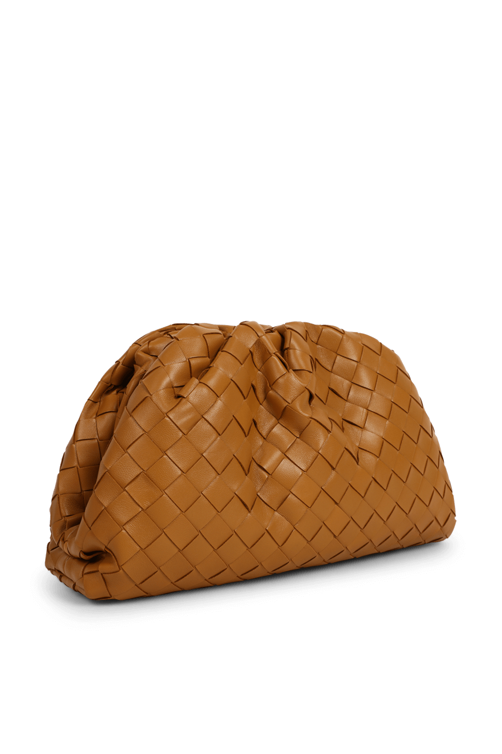 תמונה אחורית של תיק טין פאוץ' מעור קלוע BOTTEGA VENETA