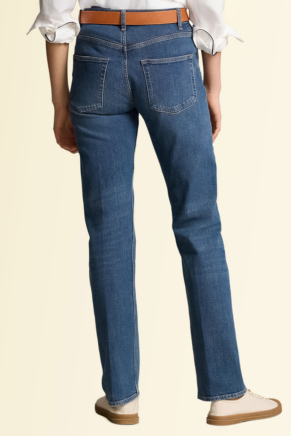 תמונת דוגמן אחורית של מכנסי ג'ינס בגזרה ישרה POLO RALPH LAUREN