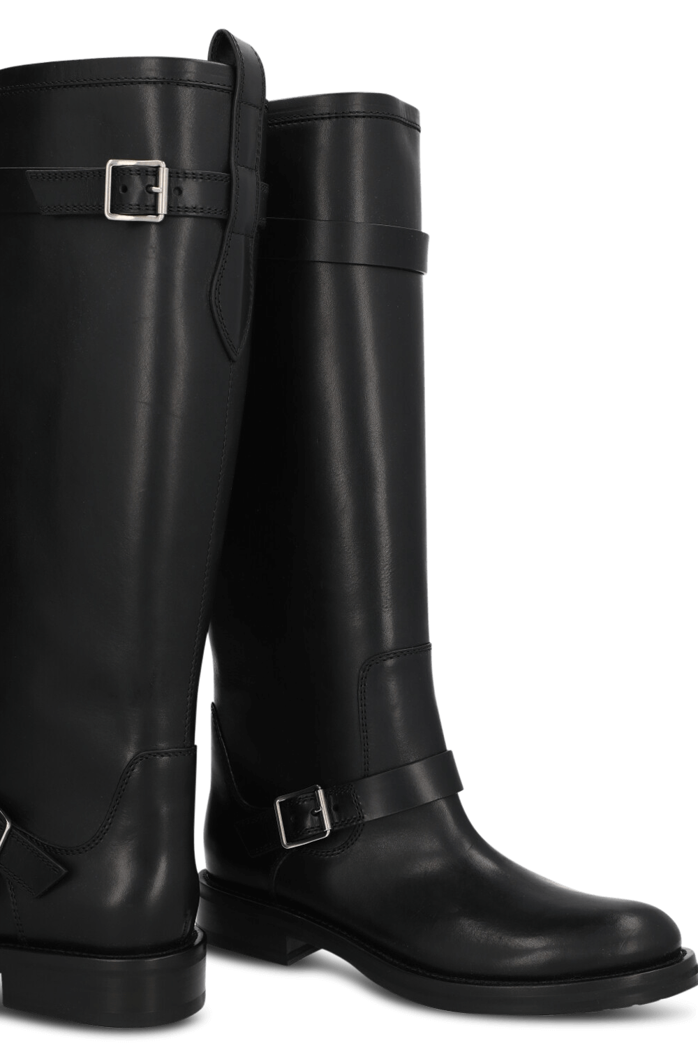 תמונת תקריב של מגפי ברך ריבר SAINT LAURENT